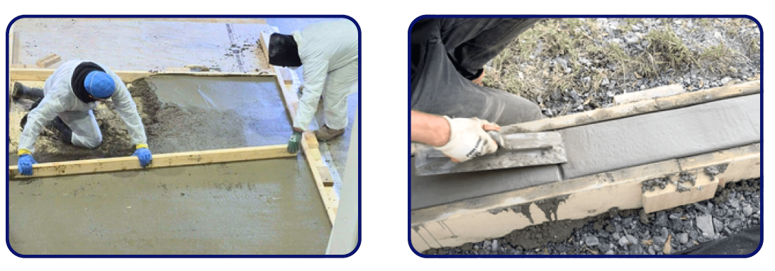 Double concrete finishing program pic
